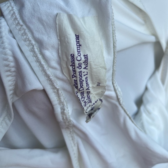 🆕 Norma Kamali Women’s White Ruched Side Drape Skirt - New Without Tags, Size XL - Picture 9 of 11